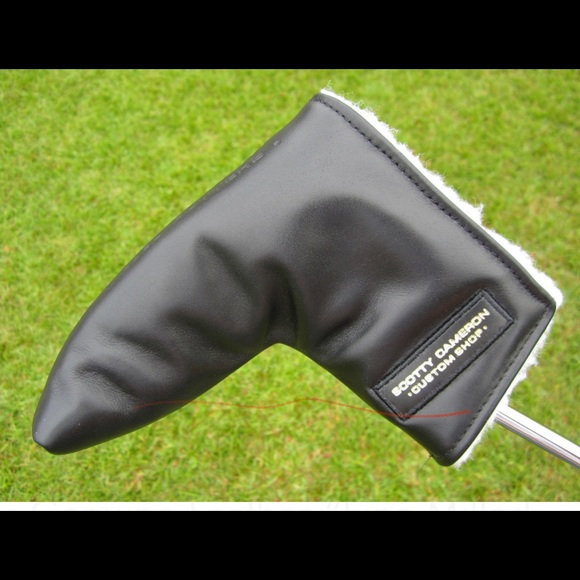 Scotty Cameron Black Genuine Leather “Fine Milled Putters” Custom Shop Headcover - Picture 3 of 3